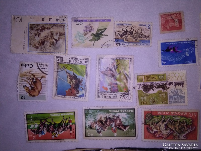 Stamps mixed together - found condition