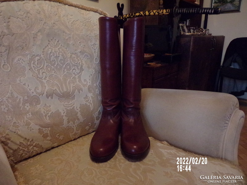 Calf leather boots - brand new