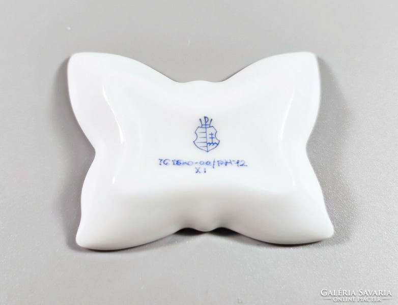 Herend, butterfly-shaped 5.7 Cm porcelain incense holder, flawless! (I100)