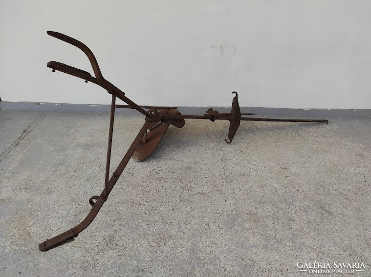 Antique iron plow agricultural tool 888