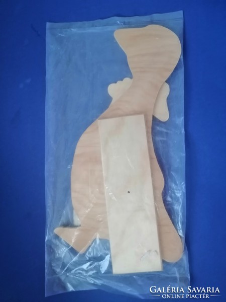 Paintable 36 cm high wooden goose figure