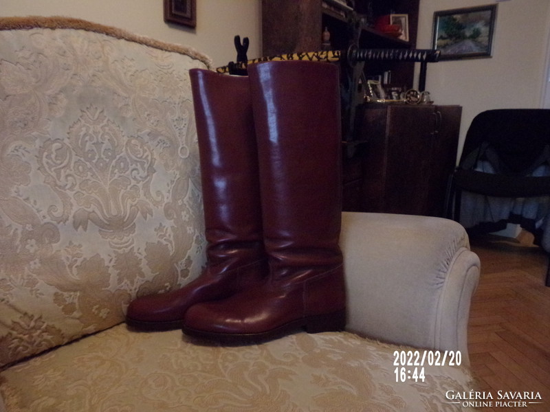 Calf leather boots - brand new