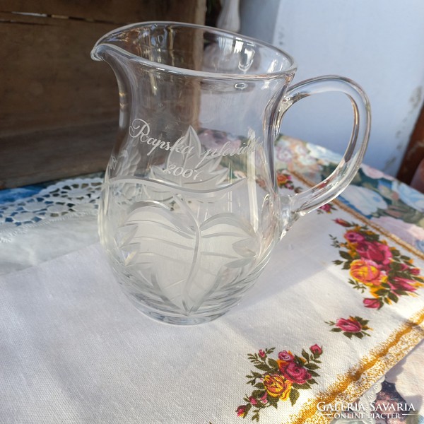 Beautiful - crystal-glass wine jug