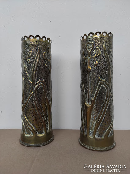 Antik i. World War II soldier memorial cannon vase cannon vase 2 pcs iris flower 5066