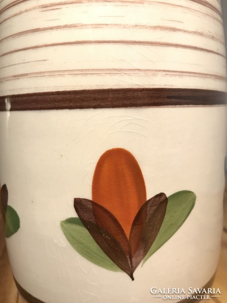 Retro west-germany scheurich flower pattern vase t-126