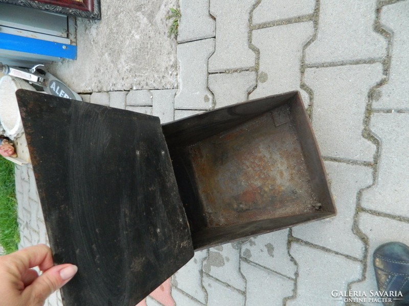 Antique enamelled charcoal holder - enamel painted charcoal holder