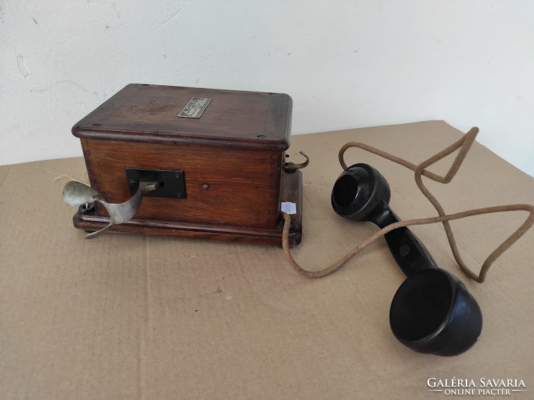 Antique wall wood telephone handset 5059