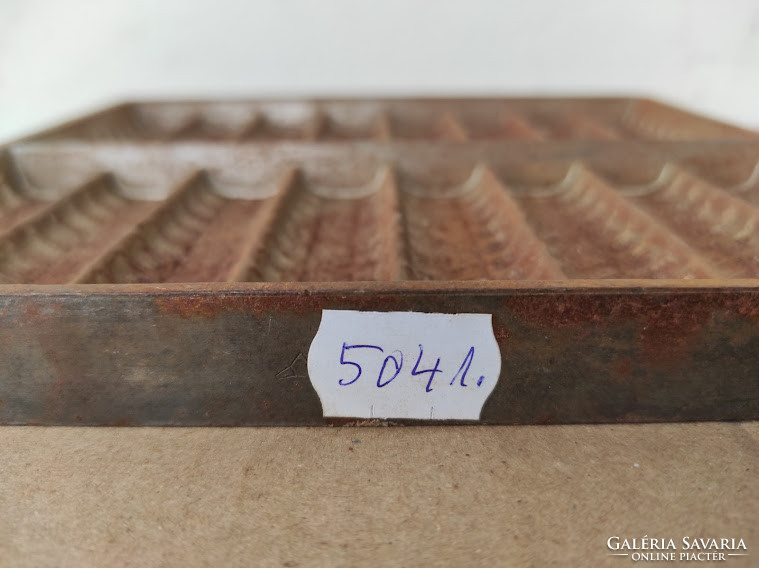 Antik csokoládé csoki bonbon fém öntőforma cukrász édesség készítő eszköz 882