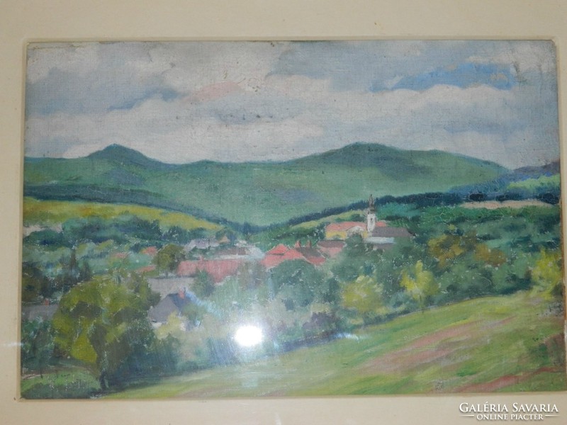 László V. Tóth 's oil / canvas painting> Kőszegdoroszló