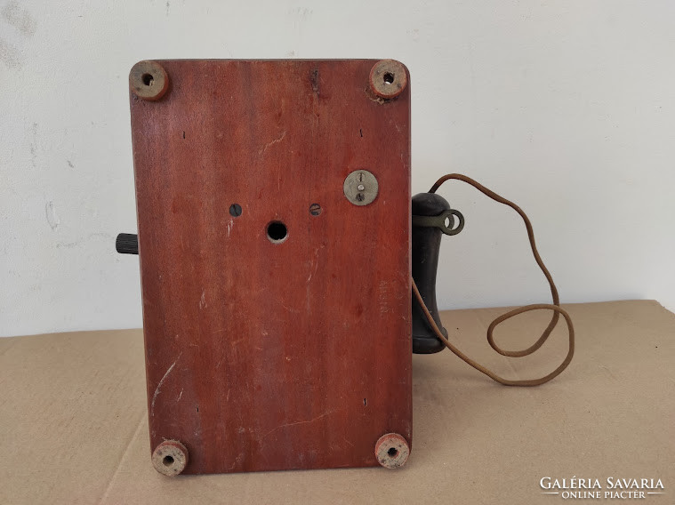 Antik falra szerelhető fa telefon 1890-1905 as évek 5060