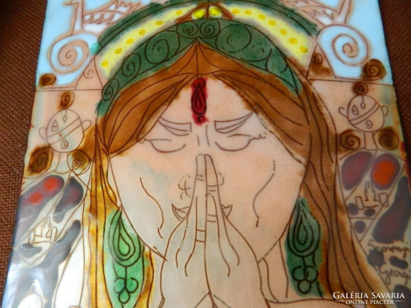 Seprényi georgina _ esoteria - meditation and prayer fire enamel image