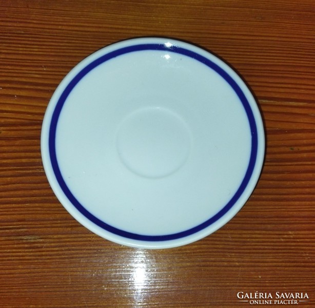 Zsolnay porcelán alj kék csíkos 11cm
