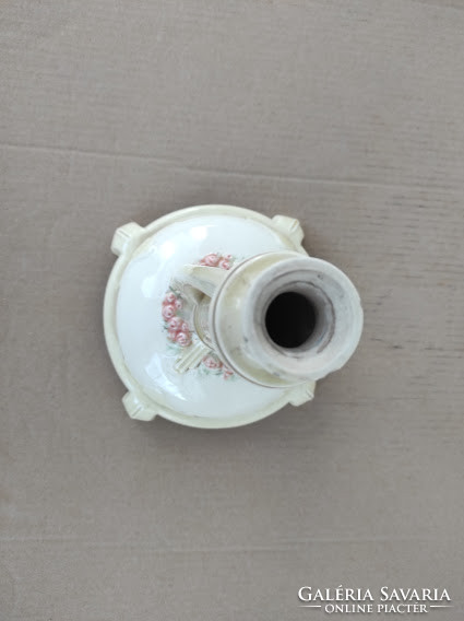 Antik jugendstil szecesszió jelzés nélkül porcelán asztalközép száraz virág váza 5099
