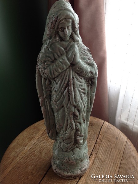 Special antique glazed statue of the Virgin Mary