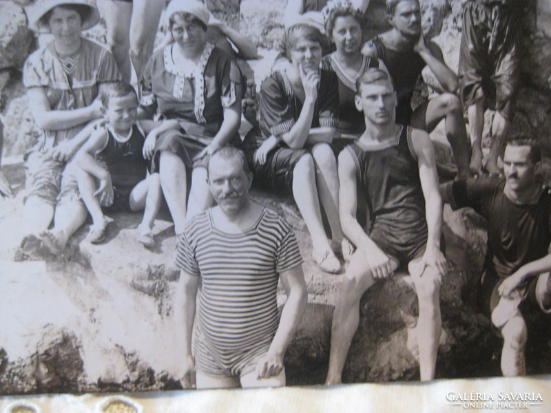 Cheerful young gentleman's company on the Adriatic, Abbazia ....... Around 1910