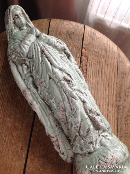 Special antique glazed statue of the Virgin Mary