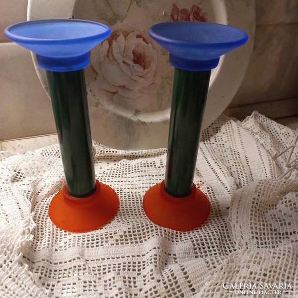 Stained glass candlesticks