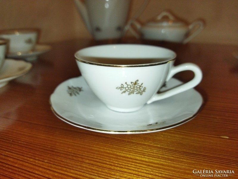 Csehszlovák porcelán kávés készlet