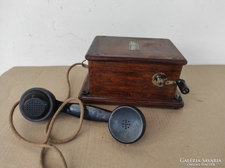 Antique wall wood telephone handset 5059