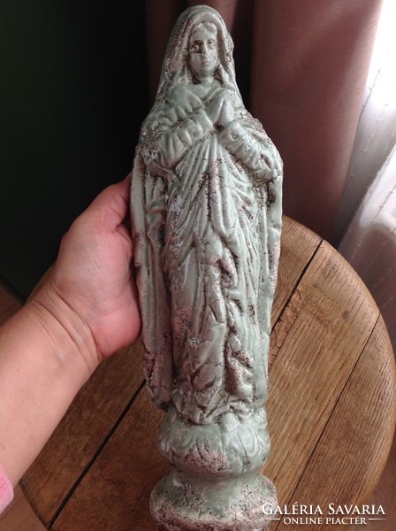 Special antique glazed statue of the Virgin Mary