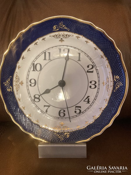 Hollóházi porcelán Ametiszt óra