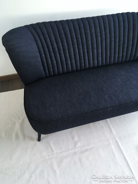 Completely renovated, new, unused, retro, mid century sky sofa (sofa + 2 armchairs)
