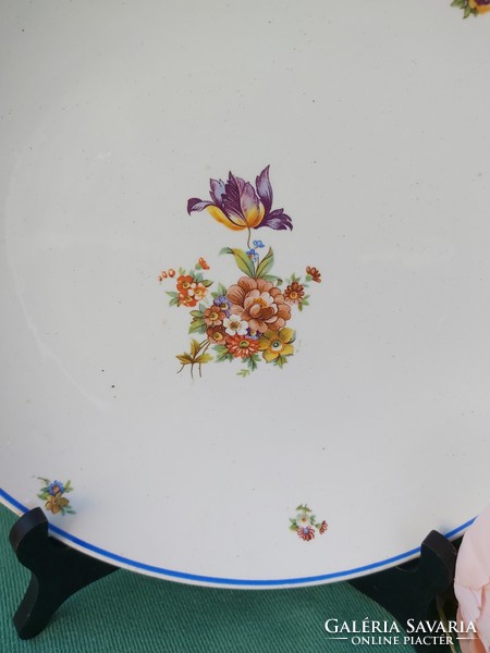 Rare granite beautiful floral flat plate serving steak collection piece