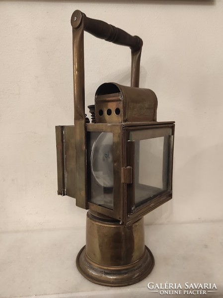 Antique copper miner carbide lamp 460 4977