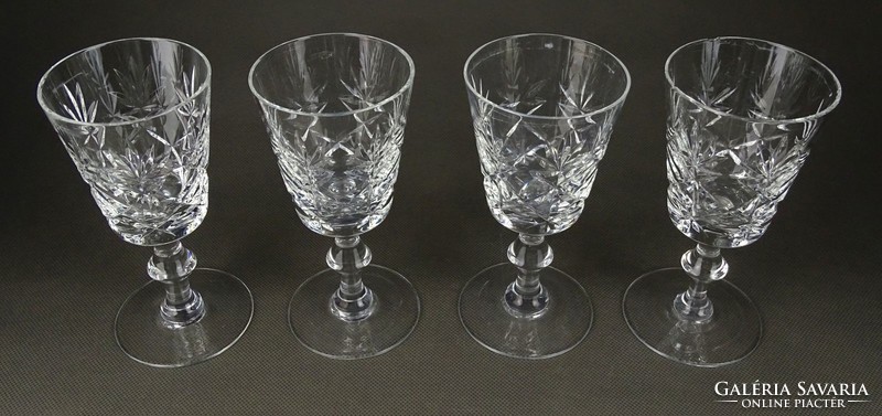 1H799 ground glass cup set 4 pieces