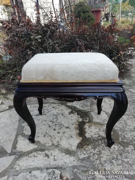 Beautiful baroque seat, small chair, footrest