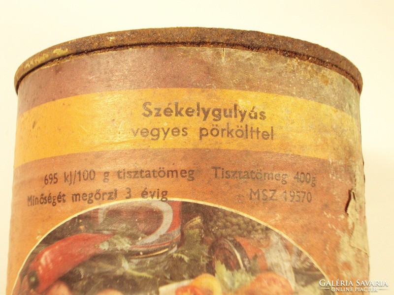 Retro Székely Goulash Tin Can - Nkgy Nagykőrös Cannery from the 1980s