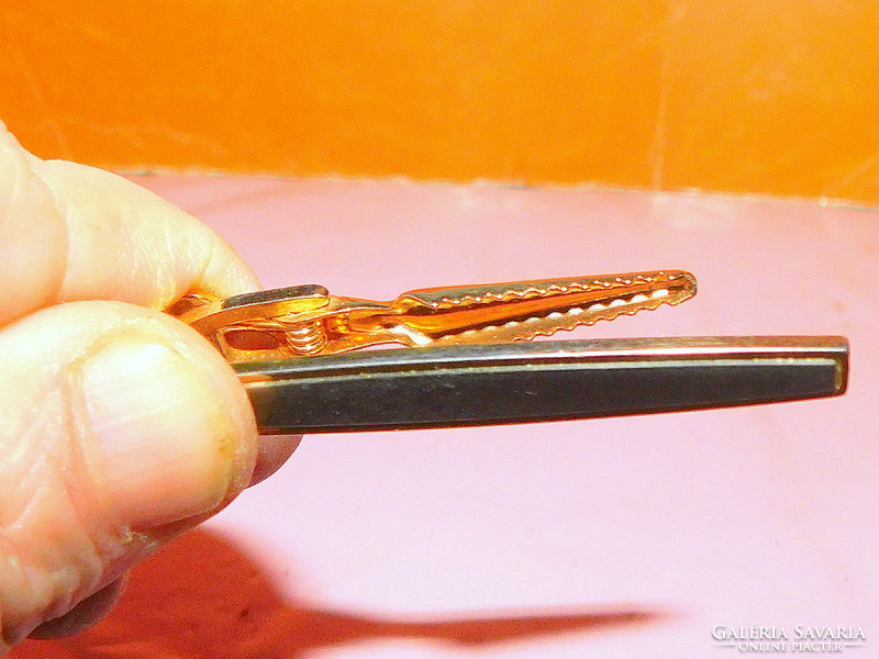 Gold-silver two-tone old tie pin clip