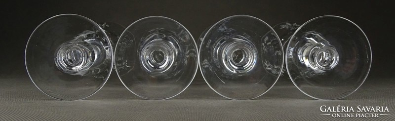 1H799 ground glass cup set 4 pieces