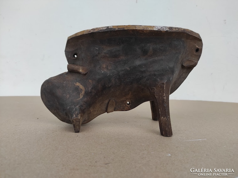 Antik muzeális konyhai eszköz cukrász eszköz bárány cserép öntő forma öntőforma 19. sz. eleje 4986