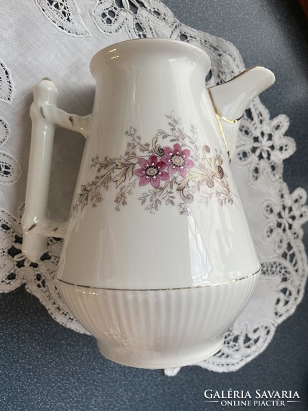 Kézzel festett gyönyörüséges régi teás kanna