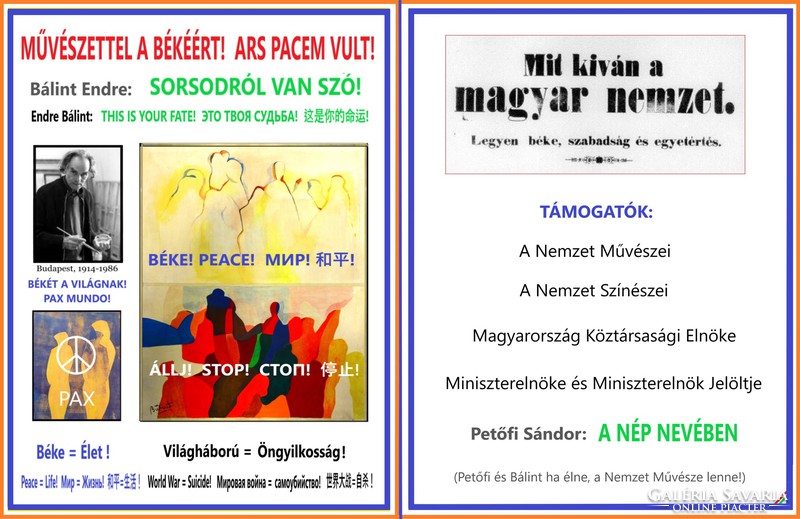 End of Bálint: it's about your destiny! - With a call for peace! Recommended for museums!