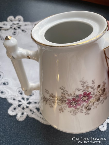 Kézzel festett gyönyörüséges régi teás kanna