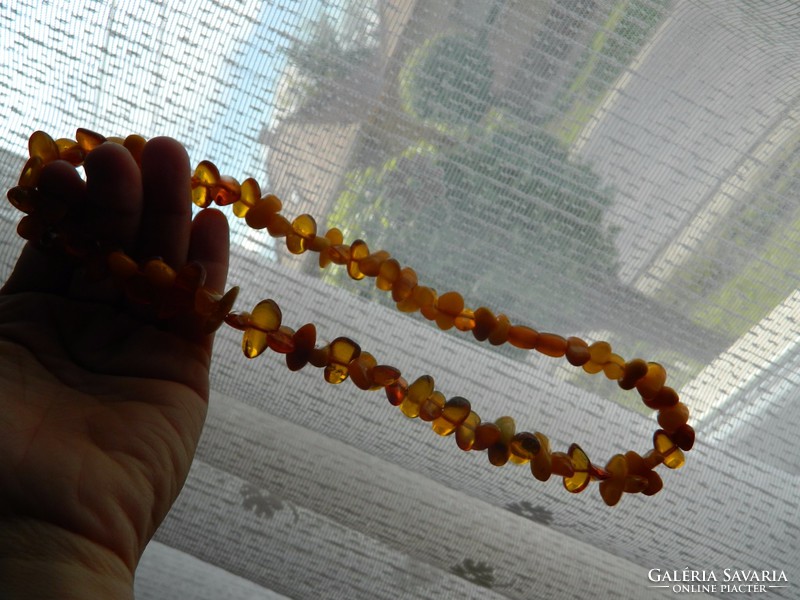 Original natural amber chain - bracelet