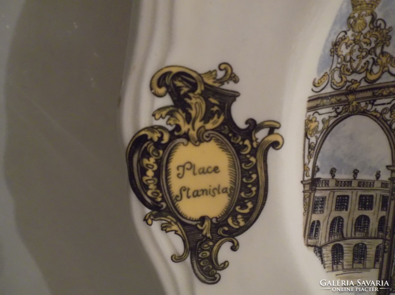 Plate - keller luneville - placestanislas nancy 1750 French 26 cm - porcelain - perfect