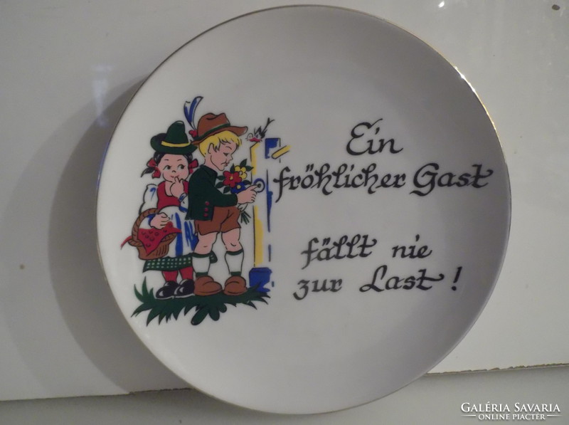 TÁNYÉR - BAVARIA  WINTERLING  - 19 cm - PORCELÁN - hibátlan