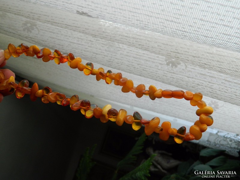 Original natural amber chain - bracelet