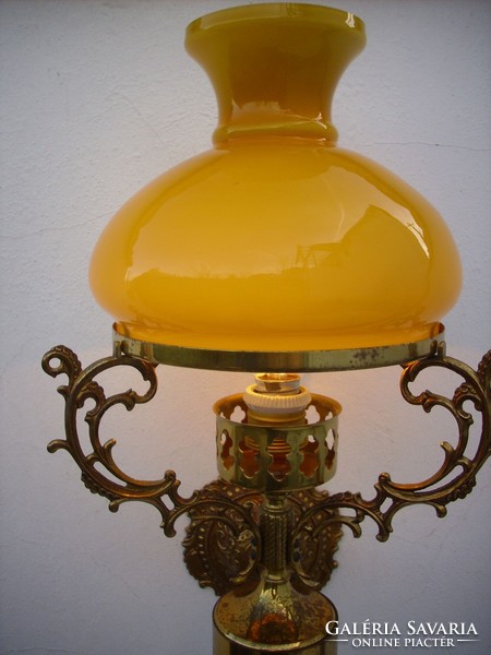 Fali lámpa sárga luszter burás 56cm
