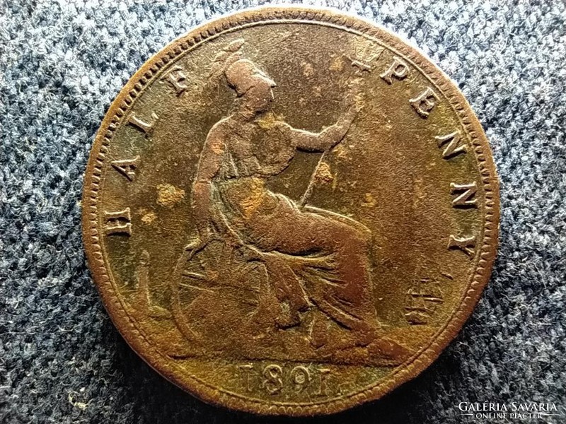 Anglia Viktória 1/2 Penny 1891 (id56897)