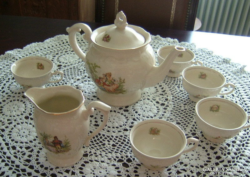 Tulowice - Polish Baroque - Scenic Tea Set
