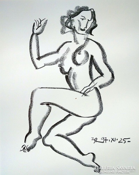 Alexander Zicherman: nude - numbered, signed lithograph
