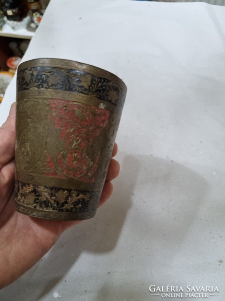 Old copper cup