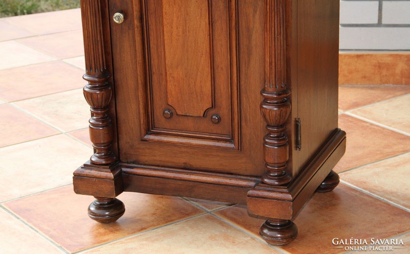 Old German marble bedside table