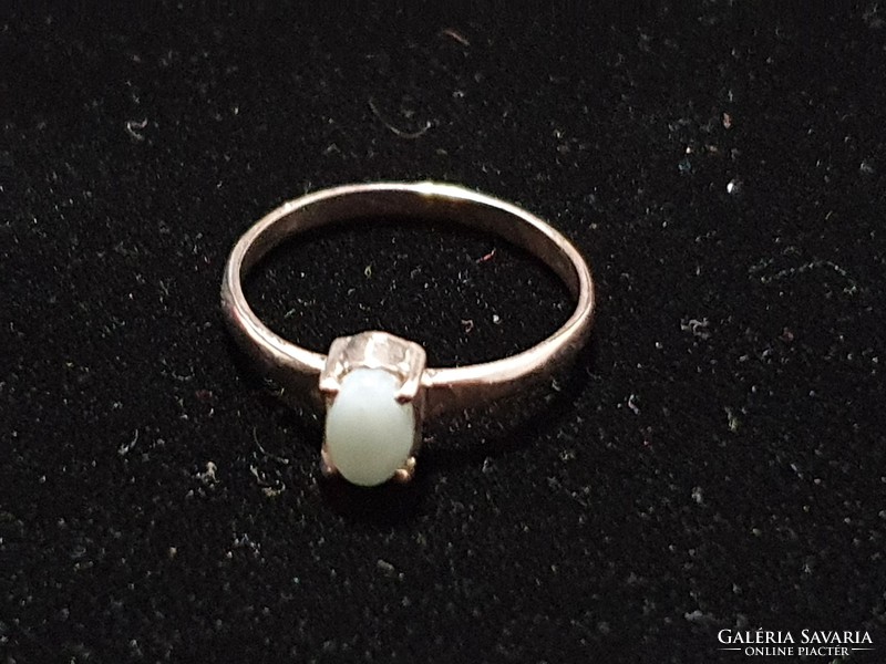 Larimár stone silver ring size 8! Original! 1Karat! Ana & co usa