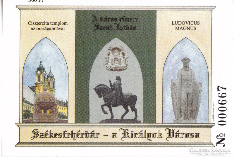 Hungary Székesfehérvár commemorative card 2001