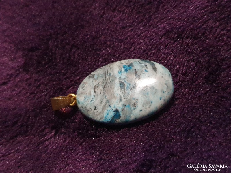 Ocean jasper silver pendant